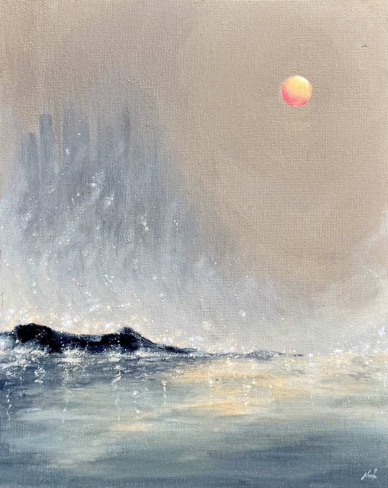 Suburbios, pintura acrílica